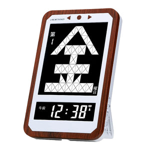 ADESSO HM-501 Daily Radio Clock, Digital, Multi-purpose, Color Mega-Week, Date Display, Brown