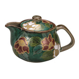 Kyutani Yaki Pot Teapot (with Tea Strainer) Flower Arabesque K7-561