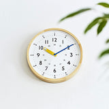 INTERFORM INC. CL-2937YE Radio Clock, Wall Clock, Storuman, Interior, Easy to View, Yellow, Educational, Children