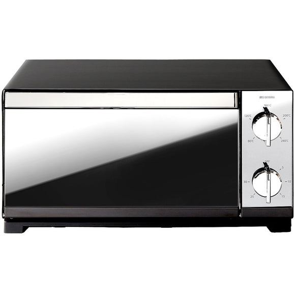 Iris Ohyama POT-413-B Toaster Oven, 4 Slices, Temperature Control Function