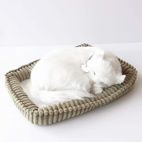 Perfect Pet Plush Cat (Small, White Cat (Long Hair))