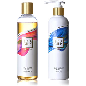 [Set] THE SILK Perfume Scalp Shampoo 250ml & Perfume Treatment 245g Osmanthus & Lavender Scent Beauty Salon Exclusive Amino Acid Non-Silicon Made in Japan