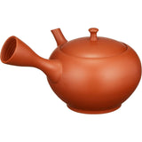 Chubu Burn 9 – 153 North Dragon No. 17 Vermillion Mud Hiramaru Solid Teapot AM – T1536