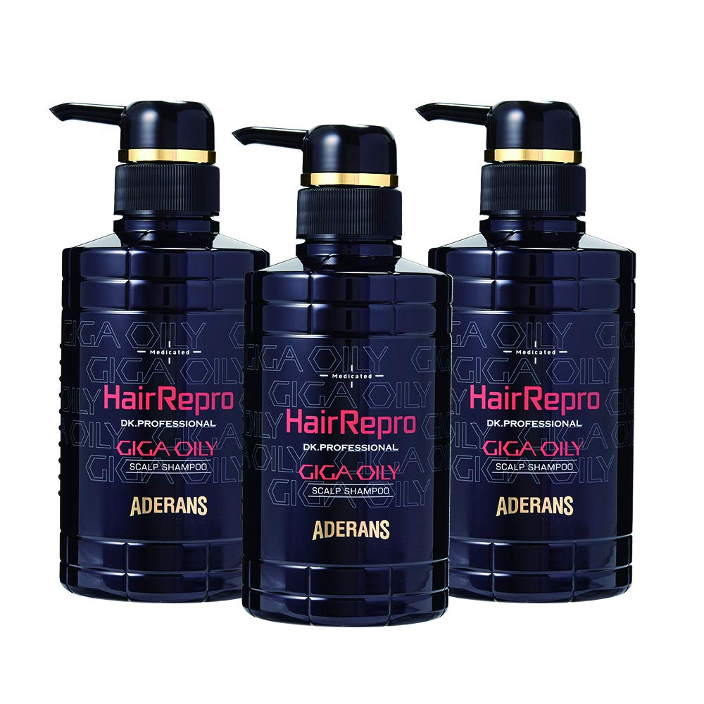 Adelance Hair Repro, Medicated Scalp, Shampoo, Giga, Oil, 3 Piece