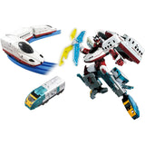 Takara Tomy Plarail Shinkansen Transforming Robot Shinkalion Z N700S Kamome Zyliner 883 Sonic Nichirin Set, Train, Toy, Ages 3 and Up, Toy Safety Standards, ST Mark Certified