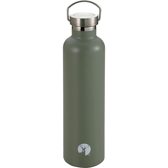 Captain Stag Sports Bottle Water Bottle Direct Drinking Double Stainless Bottle Vacuum Insulated HD Bottle 600ml 1000ml