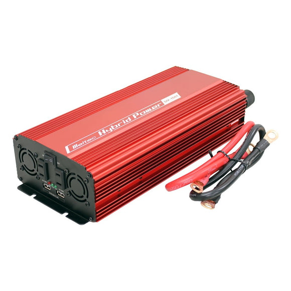 Meltec Siv-1501 Car Inverter, 2-Way (USB & Outlet), 24 V, 2 Outlets, 1400 W, 2.4 A, Quiet Type