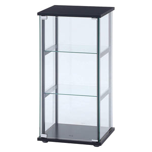 Legras 99478 Collection Case, Figure Case, 3 Tiers, Width 16.7 x Depth 14.4 x Height 33.9 inches (42.5 x 36.5 x 86 cm), Black, Full Glass, Side Frame