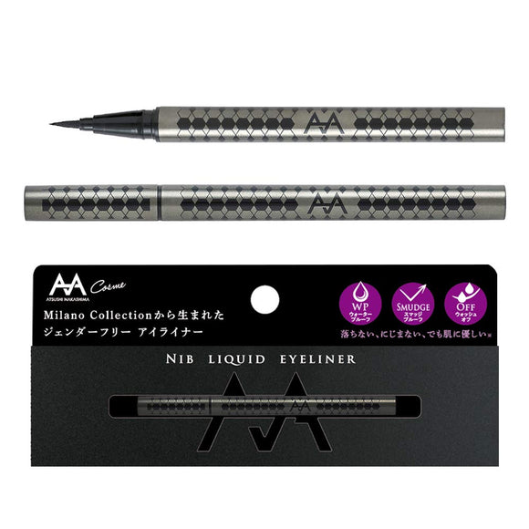 ATSUSHI NAKASHIMA Cosme Nib Liquid Eyeliner [Black x Black] ATSUSHI NAKASHIMA Cosme Liquid Waterproof