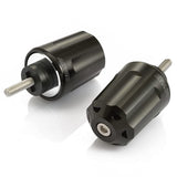 DAYTONA 99837 Motorcycle Bar Ends, Billet Aluminum, Honda, M6 Type Heavyweight Revolver, Black, CB1300SF, Rebel 1100/250R, CT125, etc.