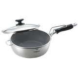 Ochiai Duty Voile & Frying Pan, 10.2 inches (26 cm), Includes Strainer