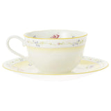 Noritake P59387A/4620 Cup & Saucer (Pear Set) (Both Coffee & Tea), 7.8 fl oz (220 cc), Genufrere Microwave Safe, 2 Guests, Bone China