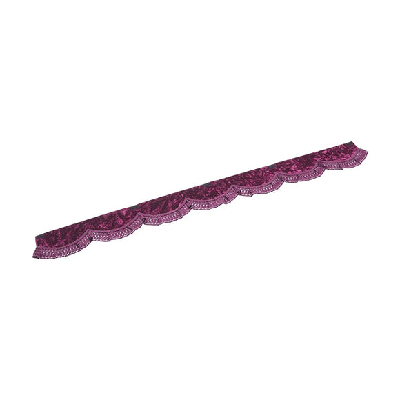 Elegant Front Curtain Chinchilla Wine Purple Frenzy: Wine Purple Size: LL (94.5 Inches (2400 mm) MFC-CC-WPLL
