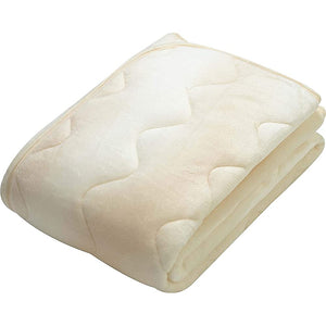 Nishikawa CM0103244300 Warm Mattress Pad, Single, Washable, Smooth, Soft, Texture, Elastic Corners Included, Non-Slip, Living Alone, New Life, Beige