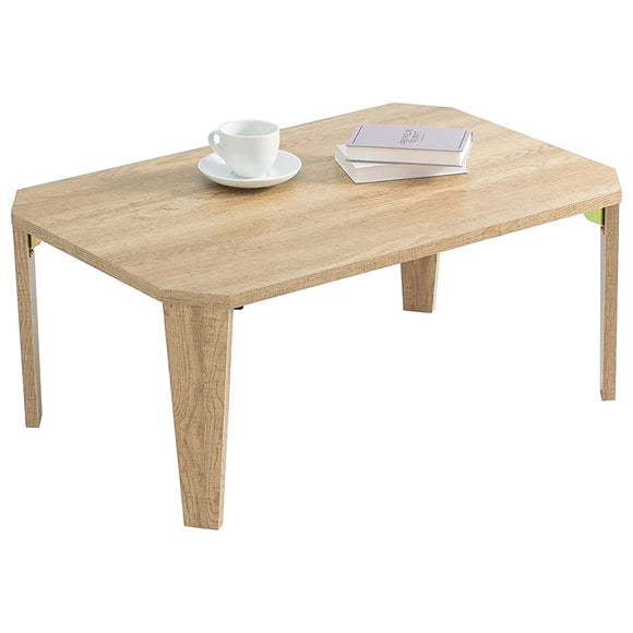 Hagiwara Low Table Center Table Table Desk Wood grain top plate is stylish Folding finished product Lightweight Vintage Living Sofa Table Width 75 x Depth 50 x Height 32 Natural MT-6860NA