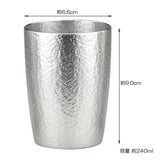 Osaka tin Charger Tumbler 16 – 1 Velcro Medium Tin Glass Silver (Approx) 6.6 XH9 X 0 cm 240ml kure-rusiri-zu Dedicated Paulownia Boxed