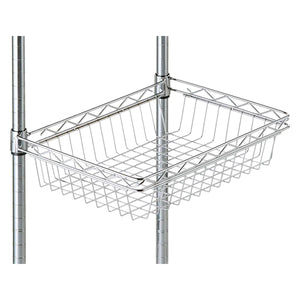 Doshisha 25AHB-4535 Luminous Steel Rack Parts, Retrofit Basket, Pole Diameter 1.0 inch (25 mm), Width 14.0 x Depth 18.1 x Height 4.1 inches (35.5 x 46 x 10.5 cm)