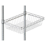 Doshisha 25AHB-4535 Luminous Steel Rack Parts, Retrofit Basket, Pole Diameter 1.0 inch (25 mm), Width 14.0 x Depth 18.1 x Height 4.1 inches (35.5 x 46 x 10.5 cm)