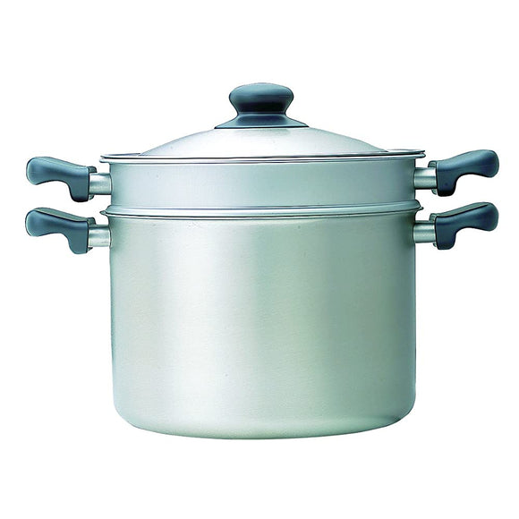 Sori Yanagi Two-Handled Pot, 8.7 inches (22 cm), Stainless Steel, Pasta Pan