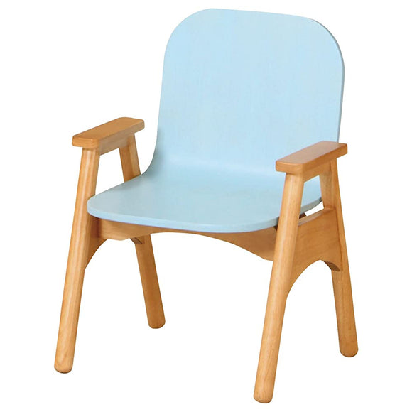 Komari TOT-37AC Children's Stool, Blue, Approx. 14.8 x 12.8 x 19.7 inches (37.5 x 32.5 x 50 cm) (Seat Surface: 9.8 inches (25 cm)