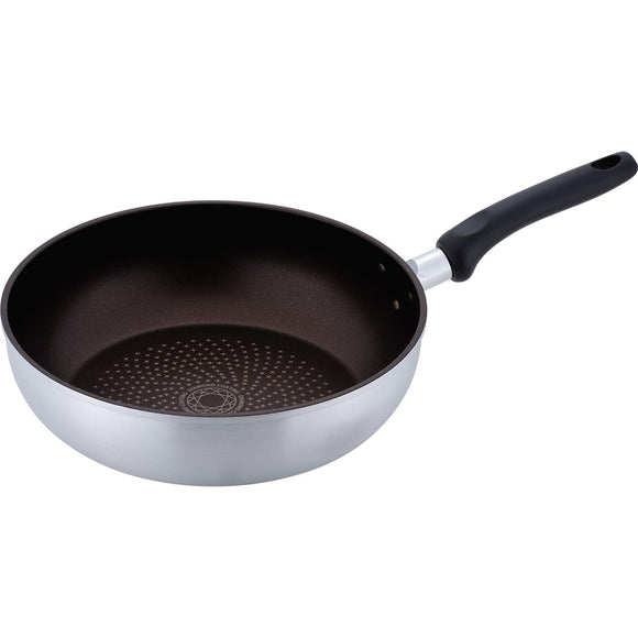 Wahei Freiz Frying Pan, Vegetable Frying, Chinese Food, Frying Pot, 11.0 inches (28 cm), For Gas Fires, Fine Diamond, Fluorine Resin Processed