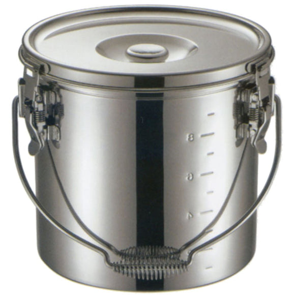 Puppy Seal 57918 19-0 Chrome Stainless Steel IH Compatible Stacking Food Can, 7.1 inches (18 cm)