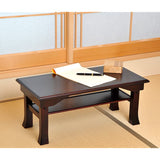 Osmac Sutra Desk, Brown, When in Use: Approx. Width 23.6 x Depth 11.8 x Height 9.8 inches (60 x 30 x 25 cm), When Stored: Approx. Width 23.6 x Depth 11.8