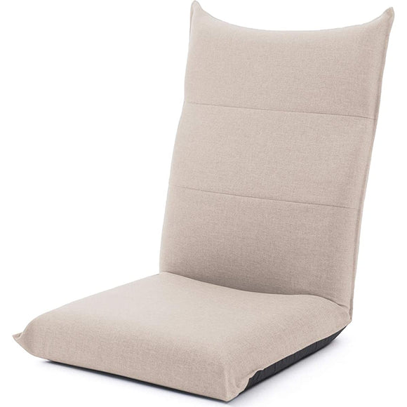 JUKA A1116r-642BE Floor Chair, Made in Japan, High Back, Compact, Reclining, Darian Beige