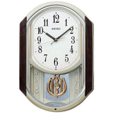 Seiko Clock AM263S Radio Wave Wall Clock, Light Gold Pearl, 17.7 x 12.0 x 3.0 inches (450 x 305 x 75 mm)