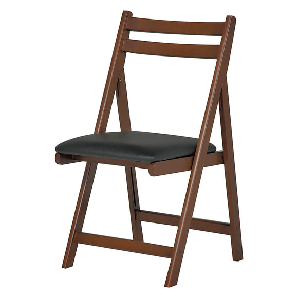 Hagihara MC-7681BR Folding Chair, Compact Chair, Dining Room, Indoor Backrest Loose 15.4 inches (39 cm)