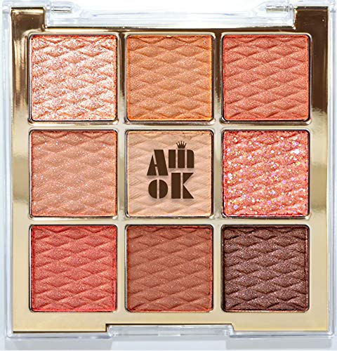 AMIOK Soft Clay Beam Eyeshadow Palette 11 Orange Flower Korean Cosmetics 1