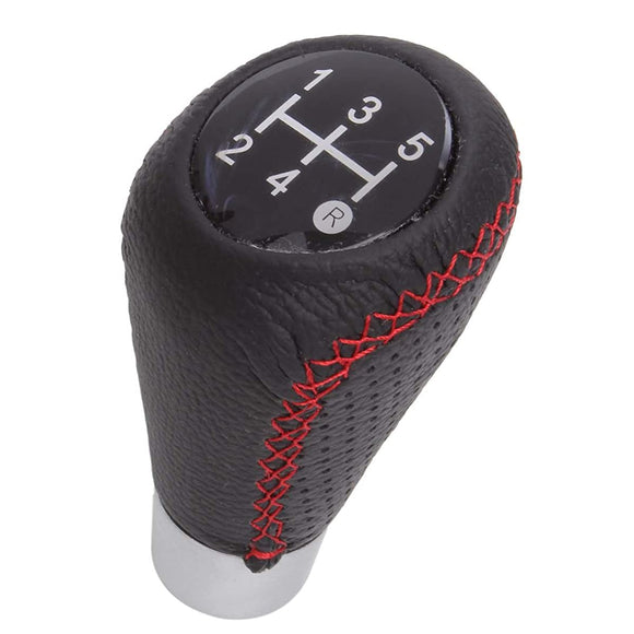 Shift Knob MT Sports Type Black x Red Stitching