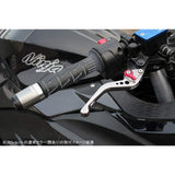 SSK HONDA ADV150 KF38 Speedra Adjustment Lever Set, 3D Short, Lever Unit color: Silver, Adjuster Color: Green