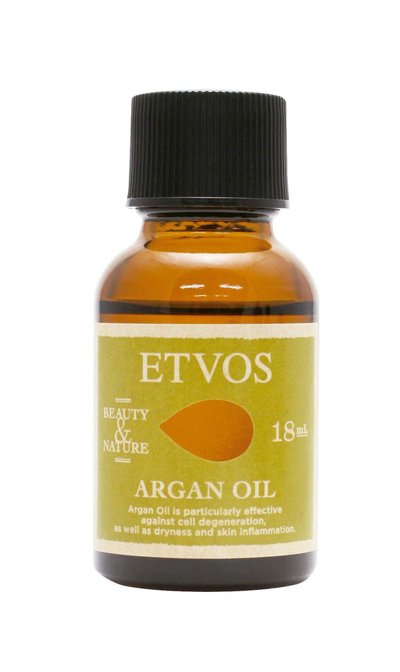 ETVOS Argan oil 18ml additive-free (for face hair scalp nails whole body) moisturizing beauty oil Argania spinosa kernel oil 100% pure massage face nail hair oil