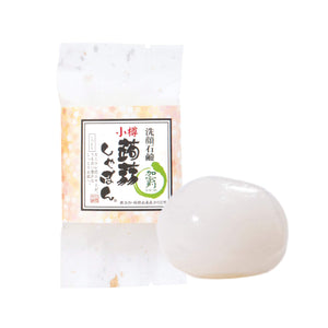 Konnyaku Shabon Otaru Konnyaku Shabon Small Density Row (100g) Soap Face Wash Soap Ceramide Blend (Additive-Free/Moisturizing/Moisturizing) For Dry Skin and Sensitive Skin