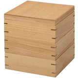Nagao JH001W Wooden Pot, 3-Tier Heavy Box, Wooden