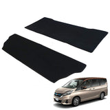 Fenice Car Mat Rug Mat Set, Made in Japan (Nissan Serena E-POWER C27 Series) <2nd Row & 3rd Row> Black, Anti-Slip Shape, Non-Slip, CAR MAT (CAR PARTS SPECIALTY STORE)