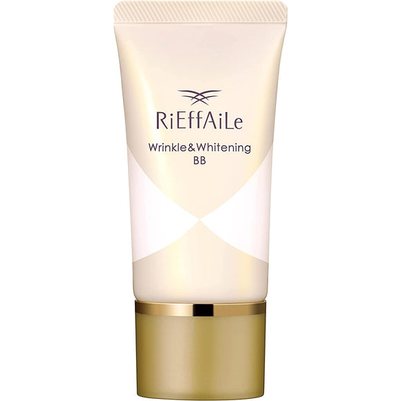 Rieffaile Medicated Wrinkle & Whitening BB Foundation, Quasi-Drug, Medicated, Complete Base Makeup with This One, Wrinkle Improvement, Whitening, BB Cream, Made in Japan, Shiny Cosmetics, Official 30g