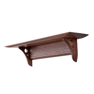 Kamidana no Sato Western-Style Modern Shrine by Kurumi Walnut - Brown Exterior Dimensions: 4.5 (H) - 21.5 (W) - 6.7 (D) inches