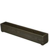 Welcome Wood LP90-UB Line Planter, Amber Brown, 35.4 x 5.9 x 4.9 inches (90 x 15 x 12.5 cm), Wood