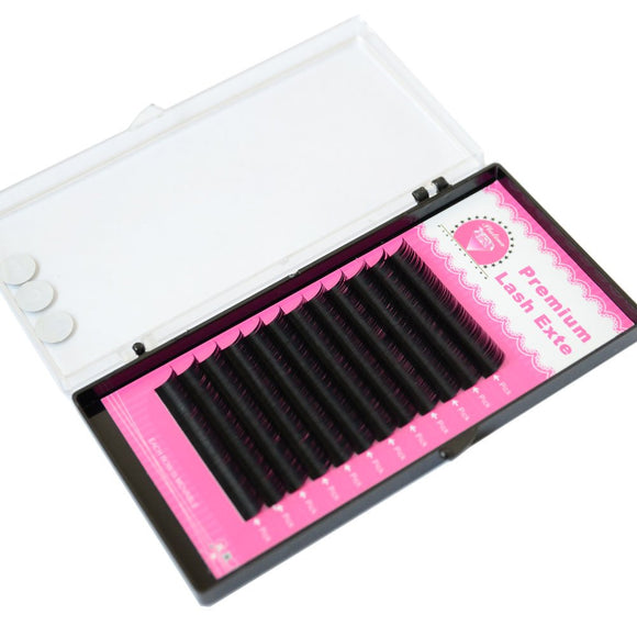 PLATINA LASH Sable Eyelash Extension D Curl 0.15 Thickness 9mm Single (Specified Length) 12 Rows [Approx. 3000] Matsuek (D 0.15 9mm)