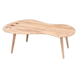 Fuji Boeki 37000 Foot Natural Signature Low Table, Living Room Table, Width 37.0 inches (94 cm), Natural, Foot-Shaped, Wood