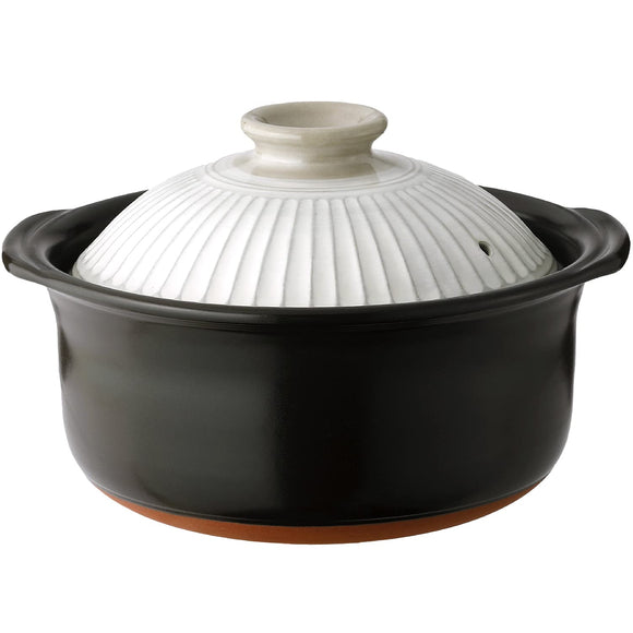 Ginpo Pottery Chrysanthemum Rice Pot, Banko Ware (Cook Powder Double Lid ) Earthenware, Rice Pot, Pot, Rice Cooking, Ginpo Rice Pot