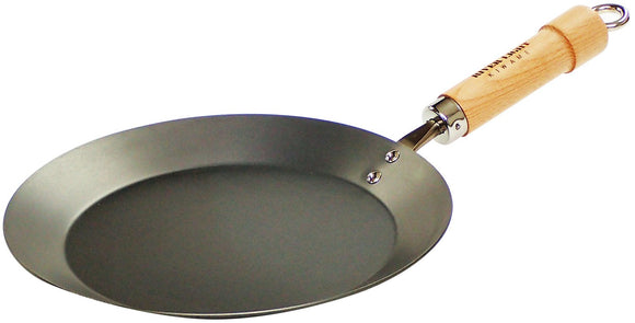 River Light Crepe Pan, Ultra Japan, 9.1 inches (23 cm), Induction Compatible, Iron, Made in Japan