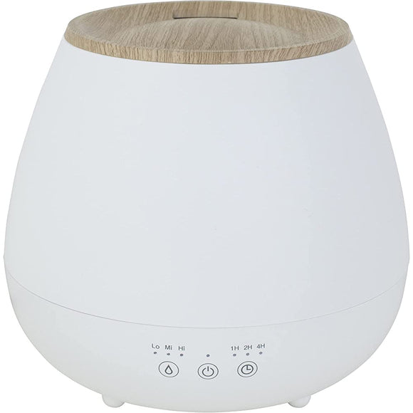 Yamazen MZ-M151(WM) Humidifier, Ultrasonic Type, Up to 100.9 sq ft (4 tatami), Compatible with Aroma Oil, Water Supply, Antibacterial Clean Cartridge Included, Timer Function, Energy Saving, White