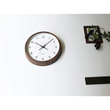 KATOMOKU muku clock 13 Walnut Radio Clock Continuous Second Hand km-104WARC 306mm (Radio Clock)