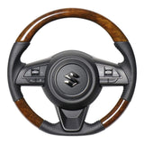 Real Steering [Jimny (JB64W) / Jimny Sierra (JB74W) 42 BROWN WOOD SZB-42BRW-BK
