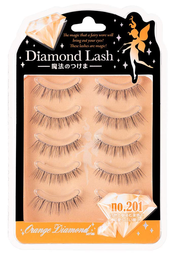 Diamond Lash orange no.
 201 5 pairs