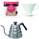 Hario V60 - 100 1.2 Liter Kettle Porcelain Dripper Spoon Filter - Sold All Together