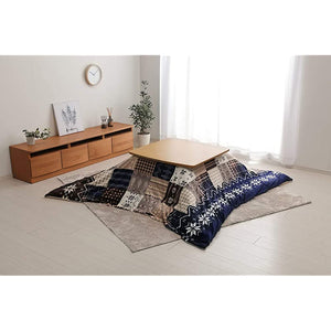 Ikehiko #5545549 Kotatsu Comforter Cover, Rectangular, Note, Approx. 76.8 x 96.5 inches (195 x 245 cm), Navy, Water Repellent